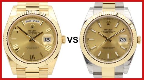 rolex date vs datejust|Rolex day Datejust two tone.